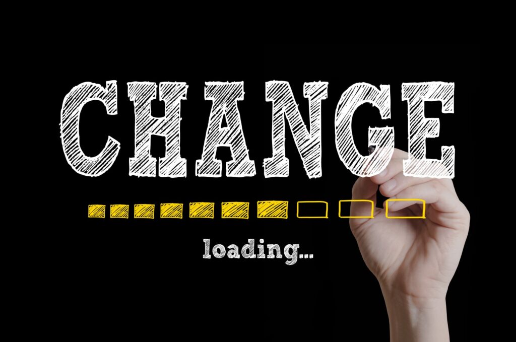 Word art that says Change Loading.