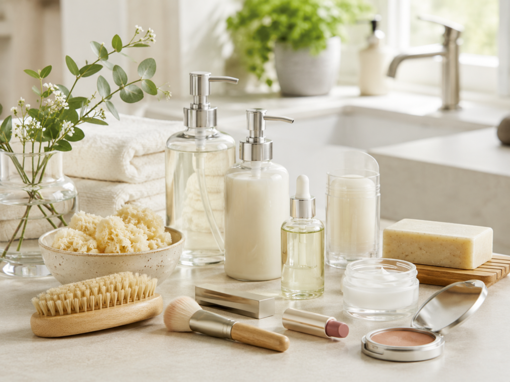 Picture of healthier cosmetic and body / skin care products